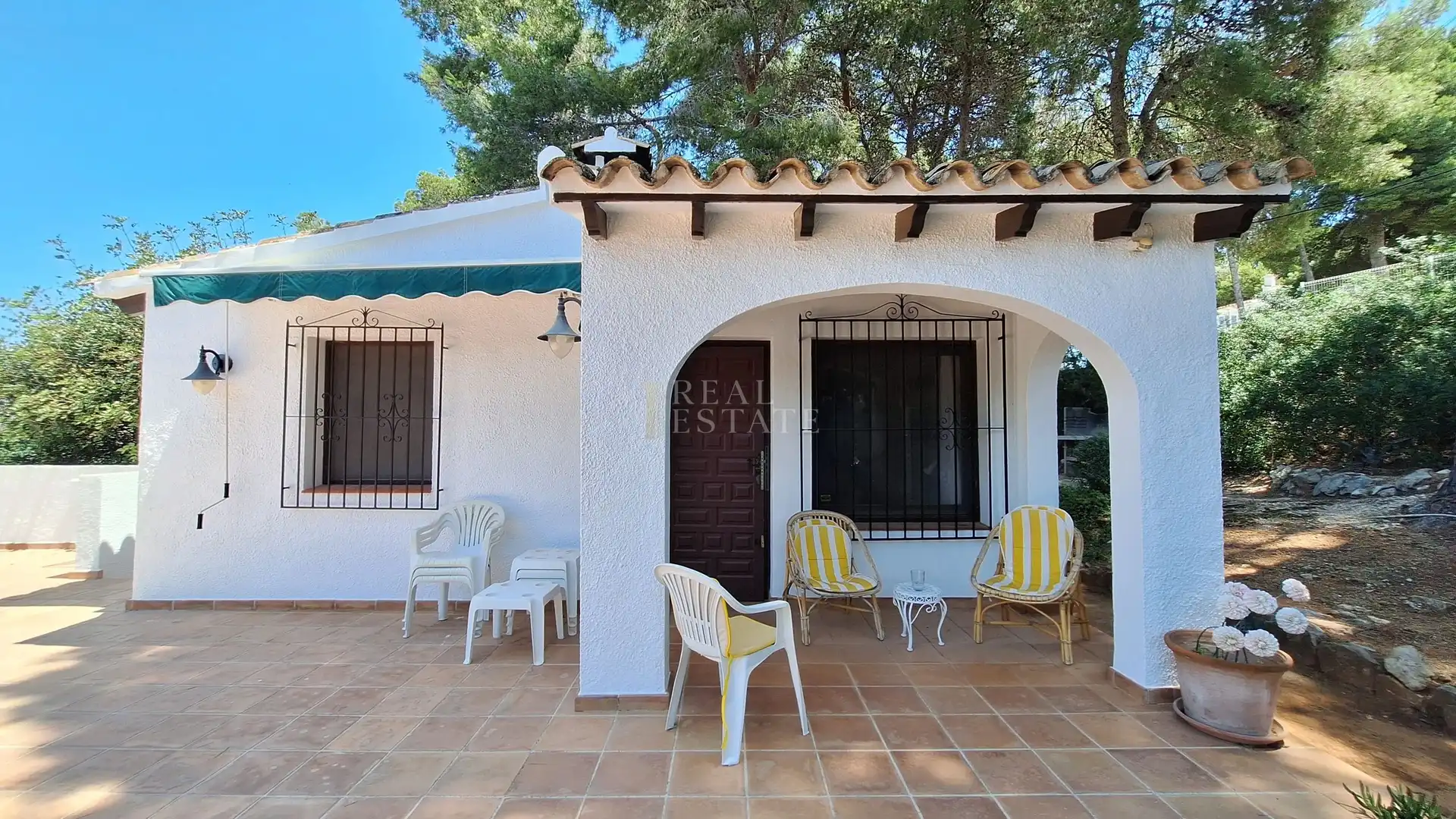 Exterior view of Houses for sale in Moraira  with Air Conditioner, Terrace and Swimming Pool