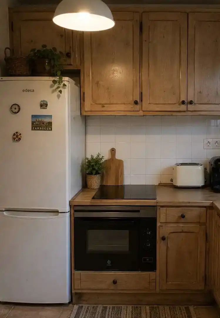 Küche von Wohnung zur Miete in Biescas mit Parkett und Möbliert