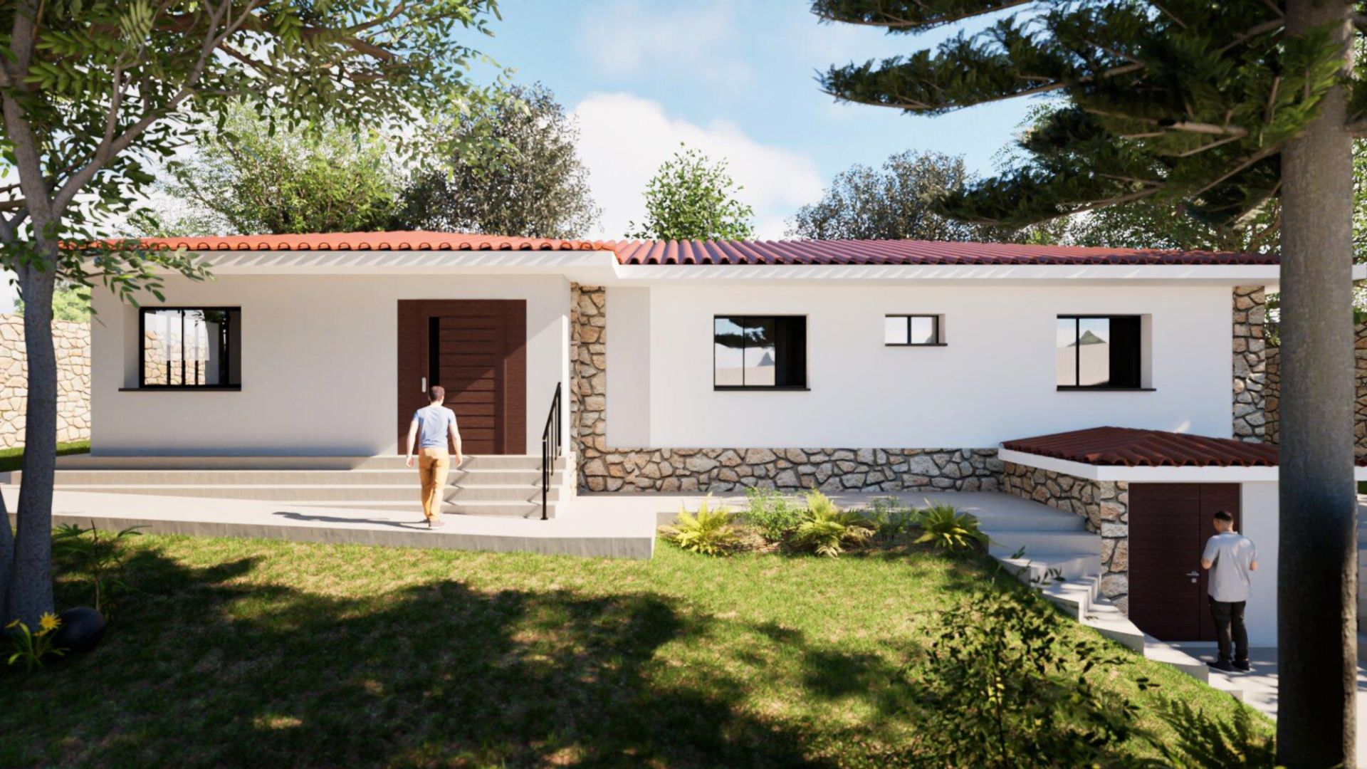 Exterior view of Flat to rent in Villaviciosa de Odón  with Air Conditioner, Heating and Private garden