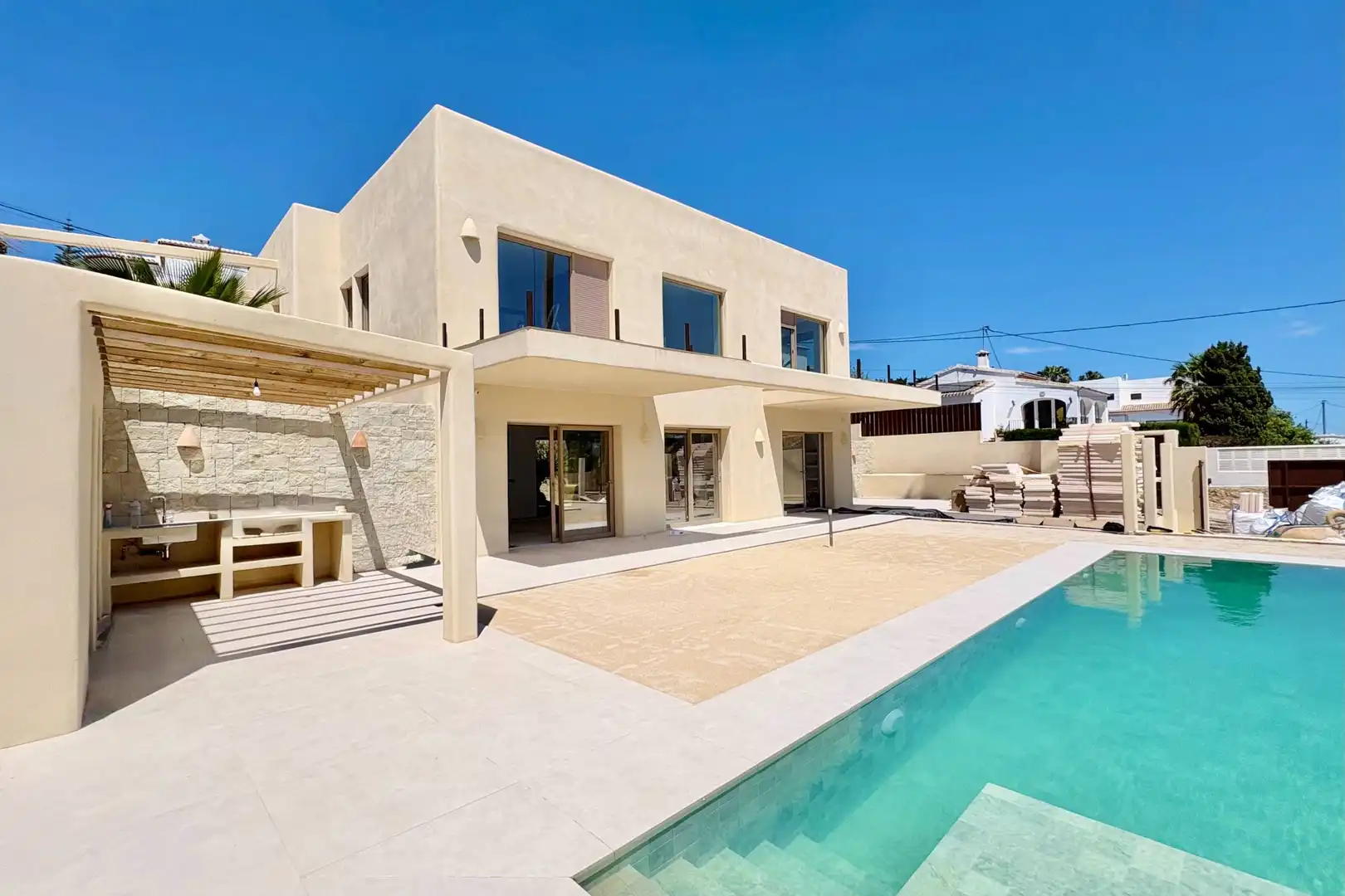 Exterior view of Houses for sale in Jávea / Xàbia  with Air Conditioner, Heating and Private garden