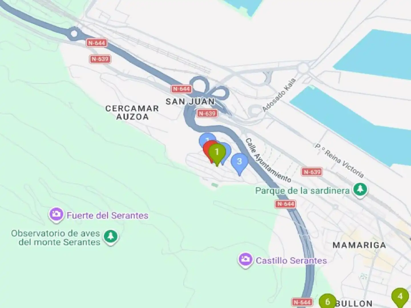 Vista exterior de Piso en venta en Santurtzi 
