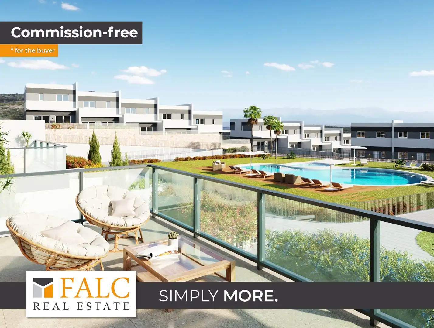 Terraced house with pool for sale in Balcón de Finestrat - Terra Marina