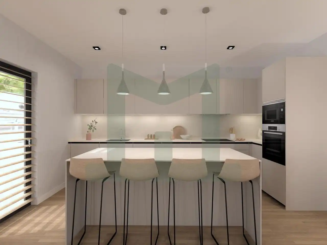 Cocina de Casa adosada en venta en Griñón con Calefacción, Jardín privado y Piscina