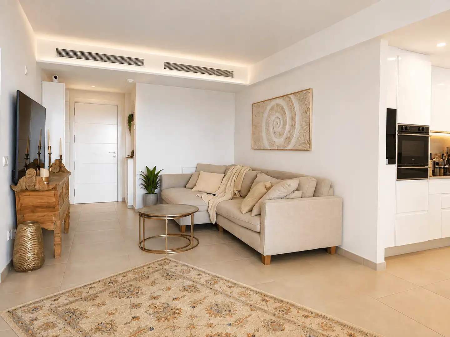 Sala d'estar de Apartament en venda en Sant Llorenç des Cardassar amb Aire condicionat, Calefacció i Traster