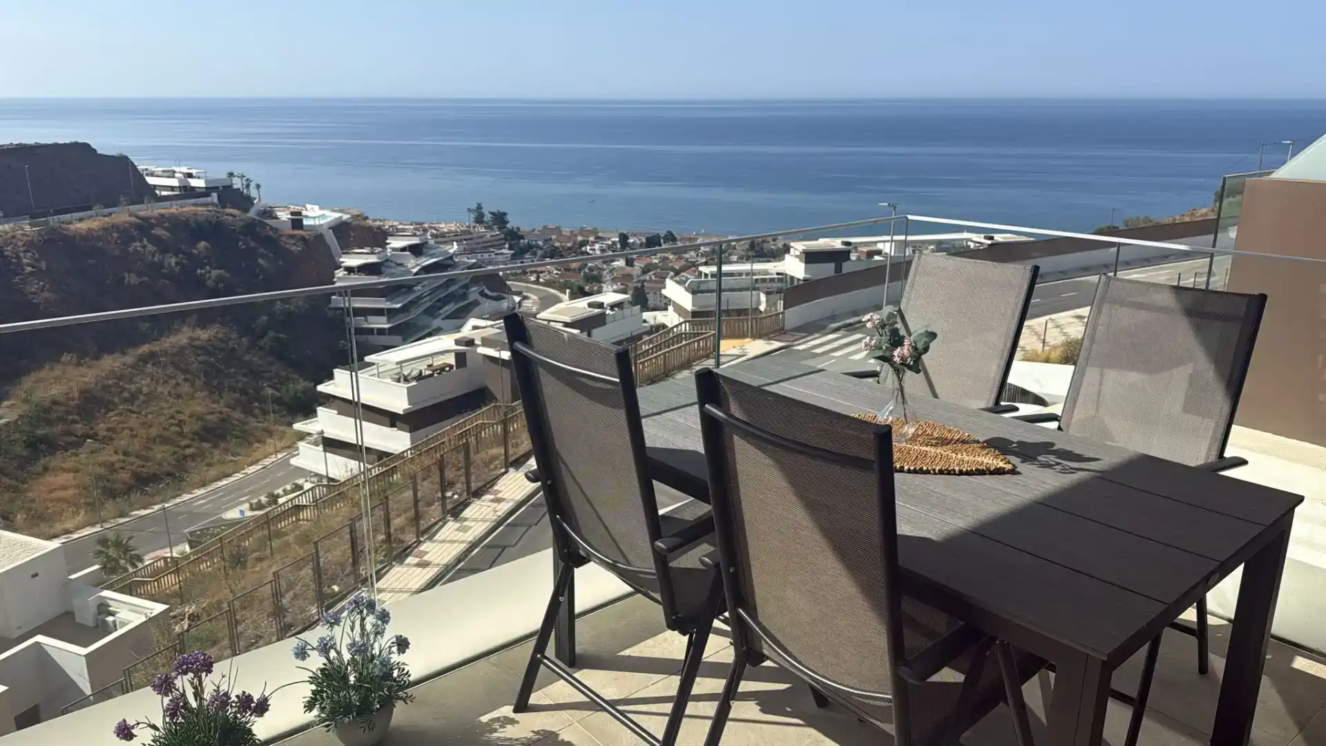 Terrace of Flat for rent in Rincón de la Victoria  with Air Conditioner, Swimming Pool and Balcony