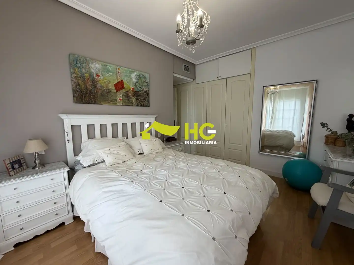 Schlafzimmer von Dachboden zur Miete in Villaviciosa de Odón mit Klimaanlage, Heizung und Terrasse
