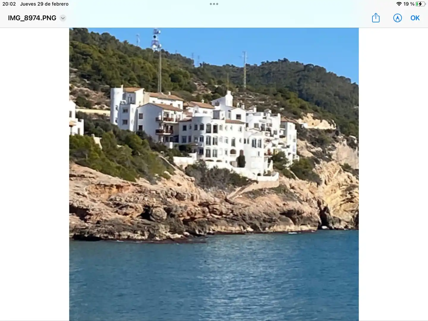 Vista exterior de Pis de lloguer en Sitges amb Calefacció, Terrassa i Piscina