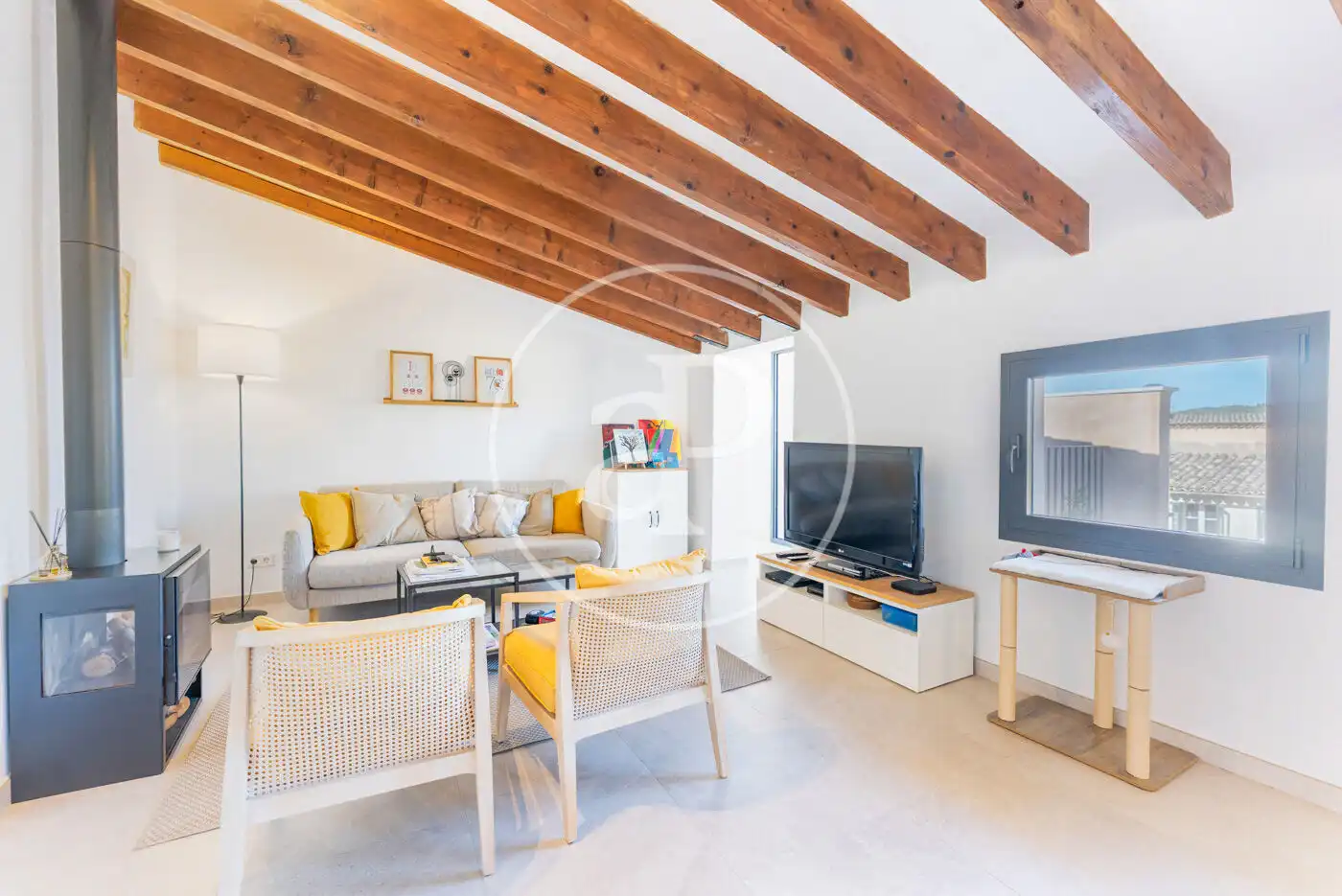 Living room of Houses for sale in Sóller  with Air Conditioner, Heating and Terrace
