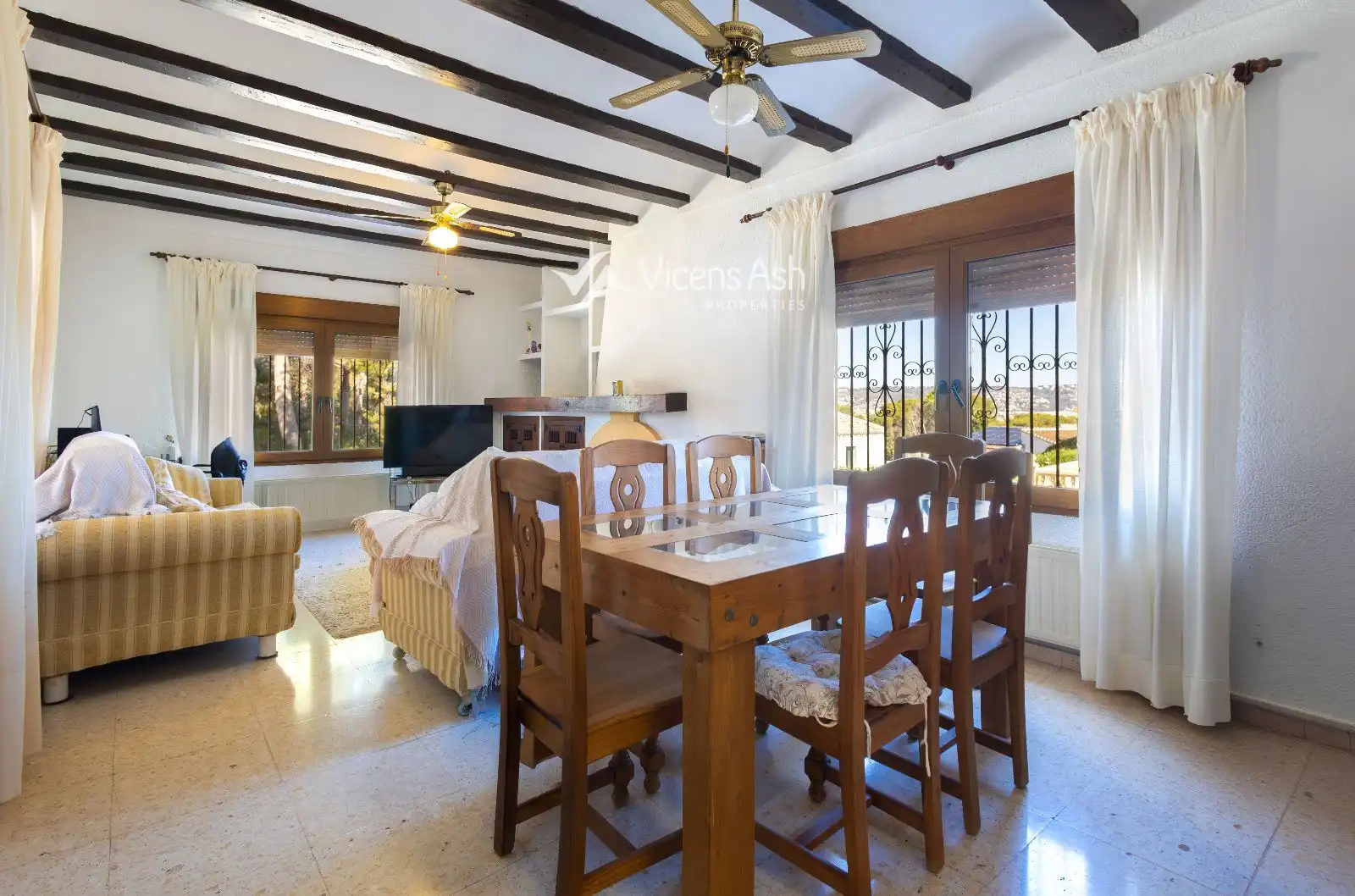 Dining room of Houses for sale in Jávea / Xàbia  with Air Conditioner, Heating and Terrace