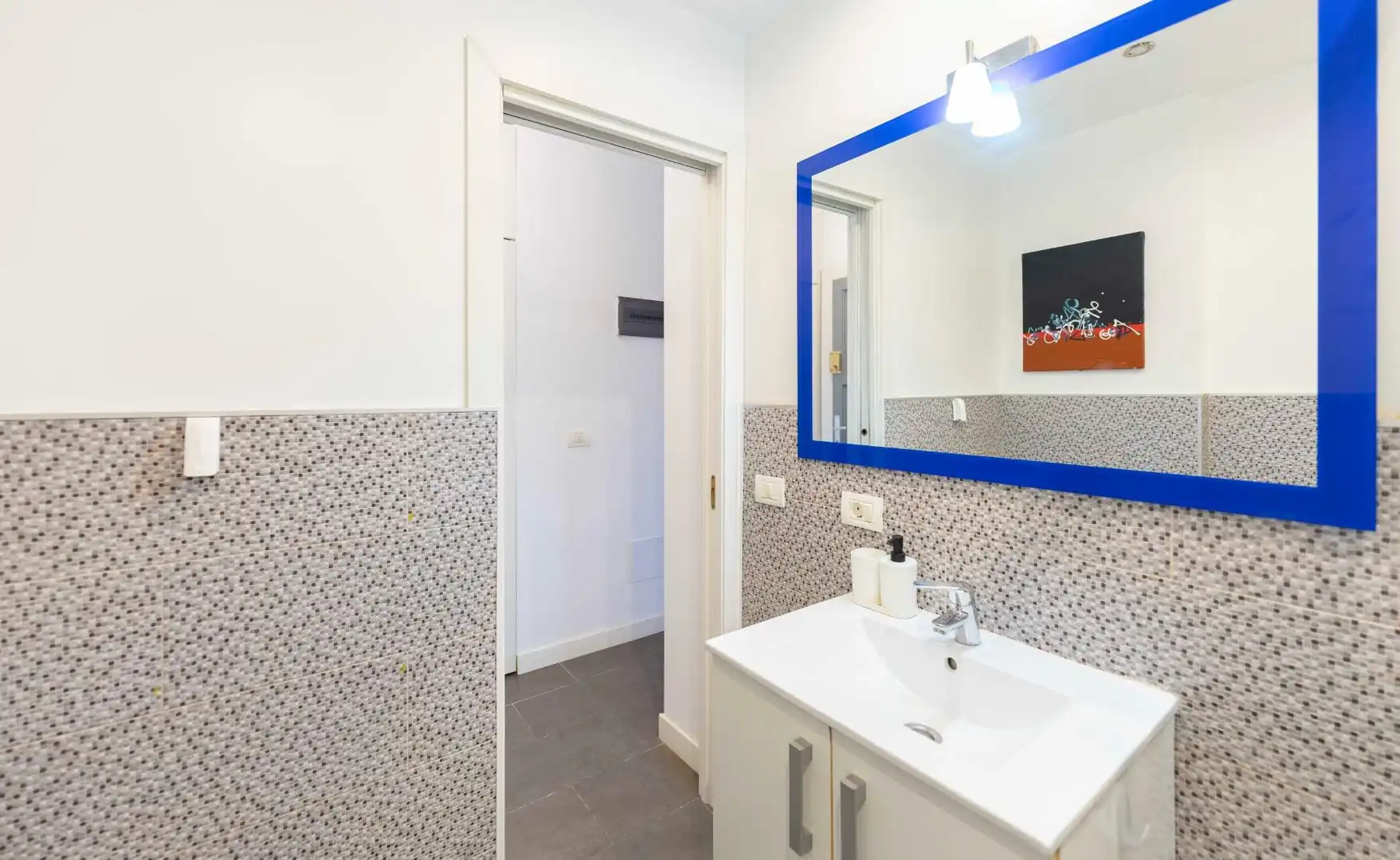 Baño de Apartamento de alquiler en Adeje con Aire acondicionado, Terraza y Amueblado