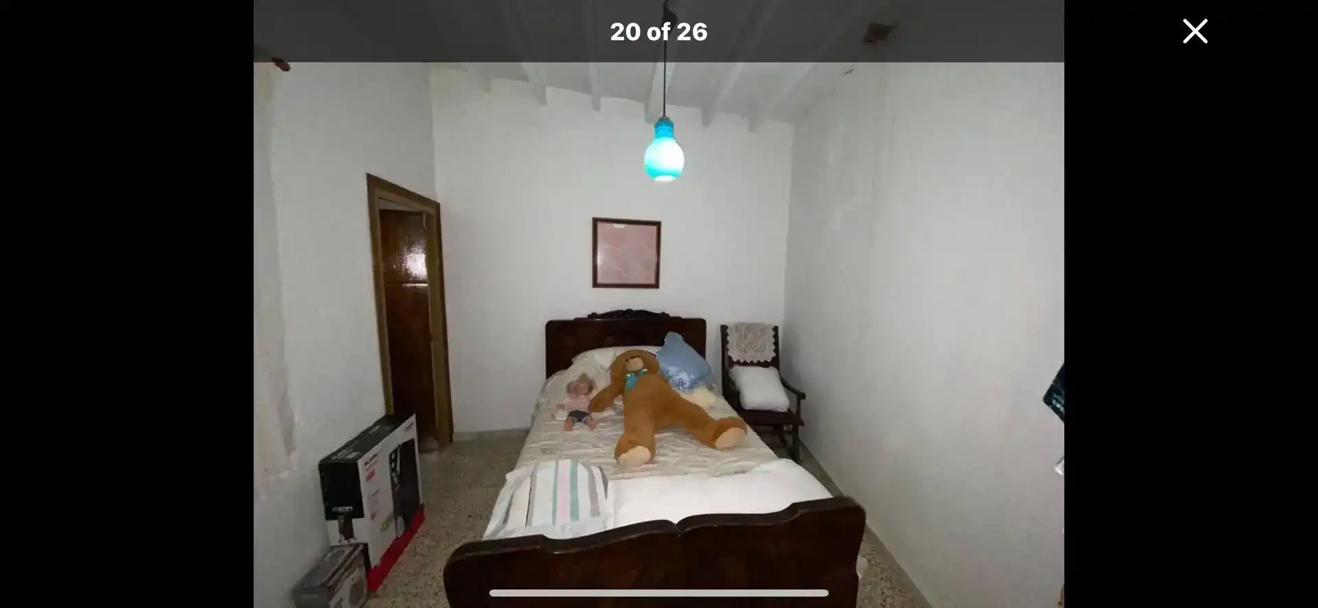 Dormitori de Casa adosada en venda en Huécija amb Jardí privat, Traster i Moblat