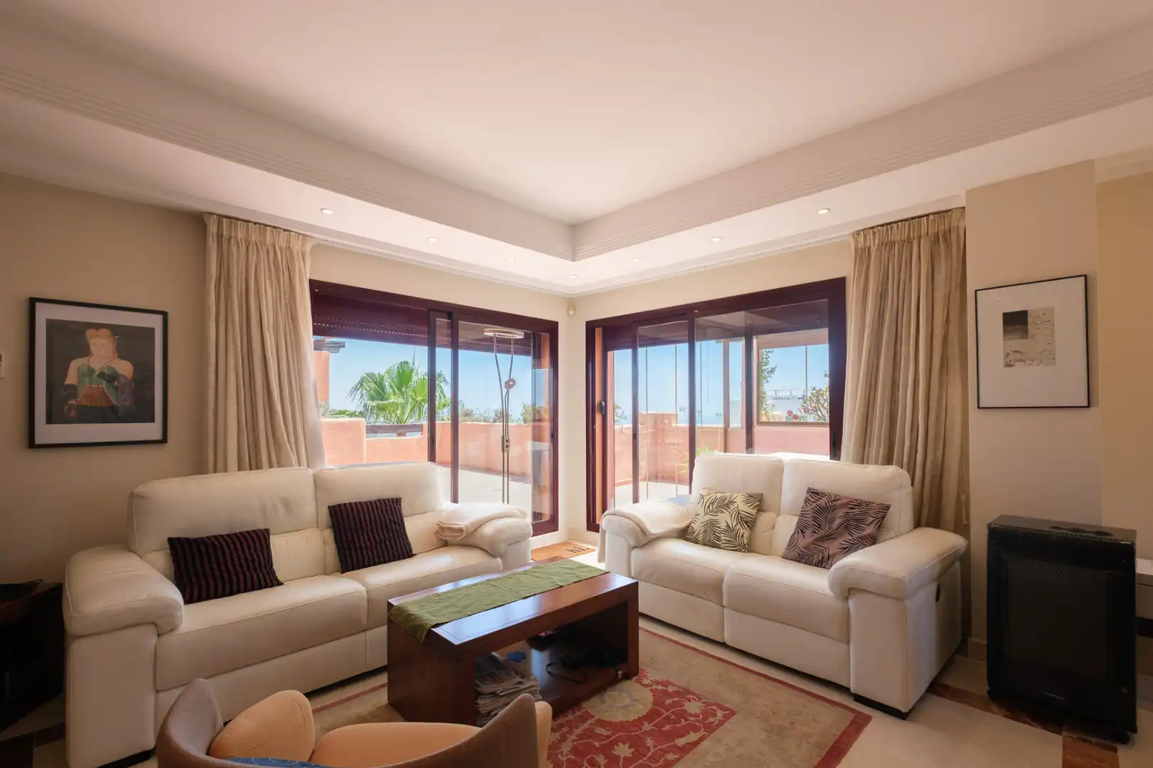 Sala de estar de Ático en venta en Málaga con Aire acondicionado, Terraza y Amueblado
