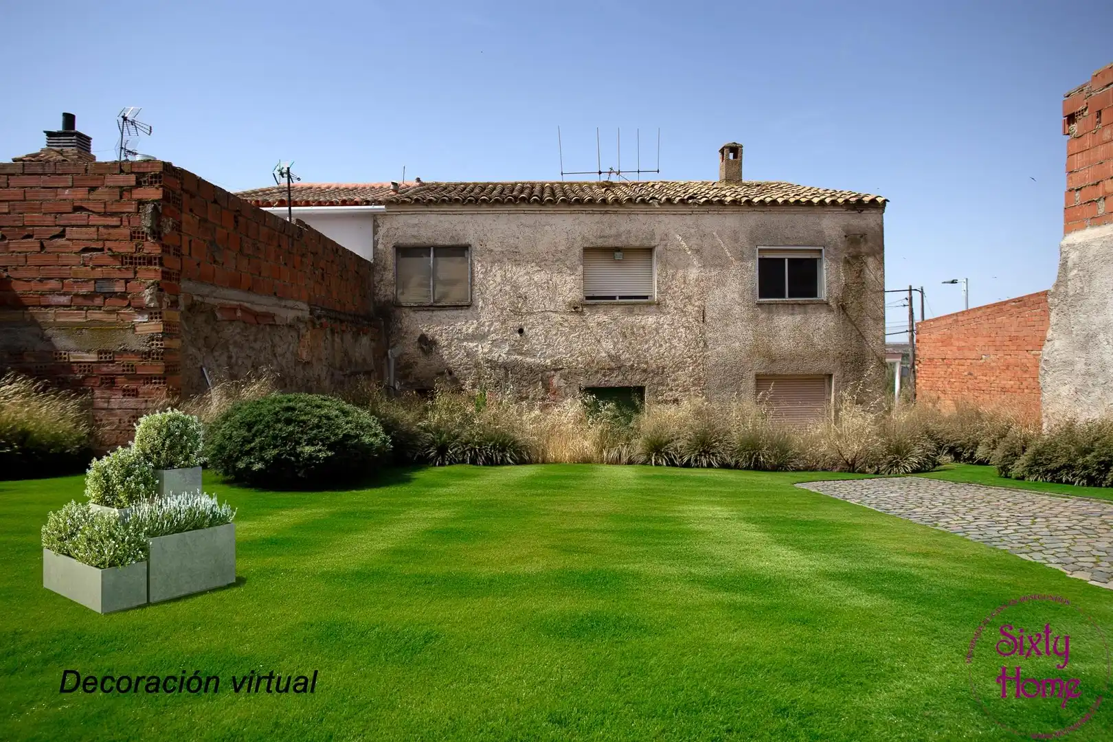 Jardí de Casa o xalet en venda en San Mateo de Gállego amb Jardí privat, Terrassa i Traster