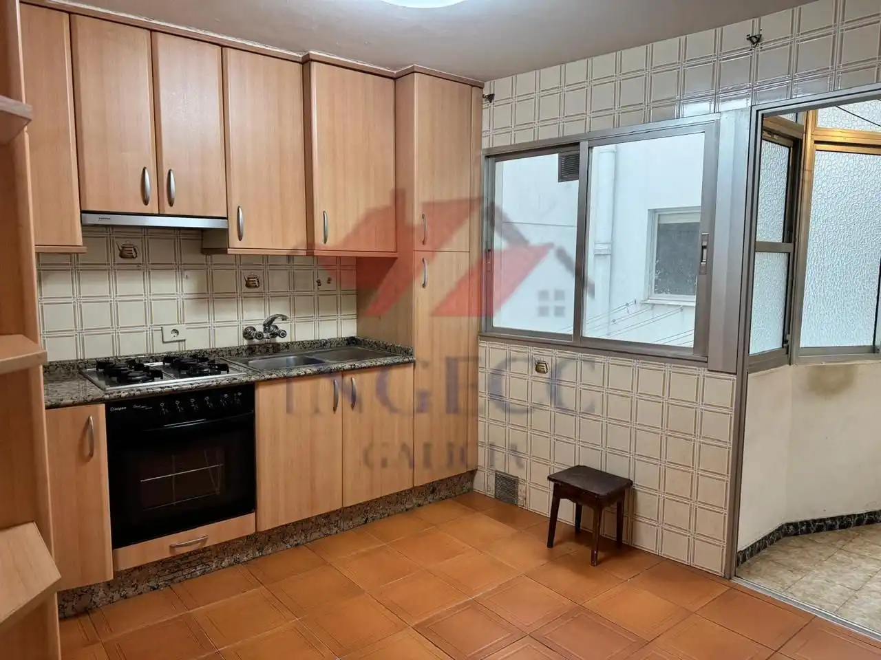 Cocina de Piso en venta en A Coruña Capital  con Calefacción, Parquet y Trastero