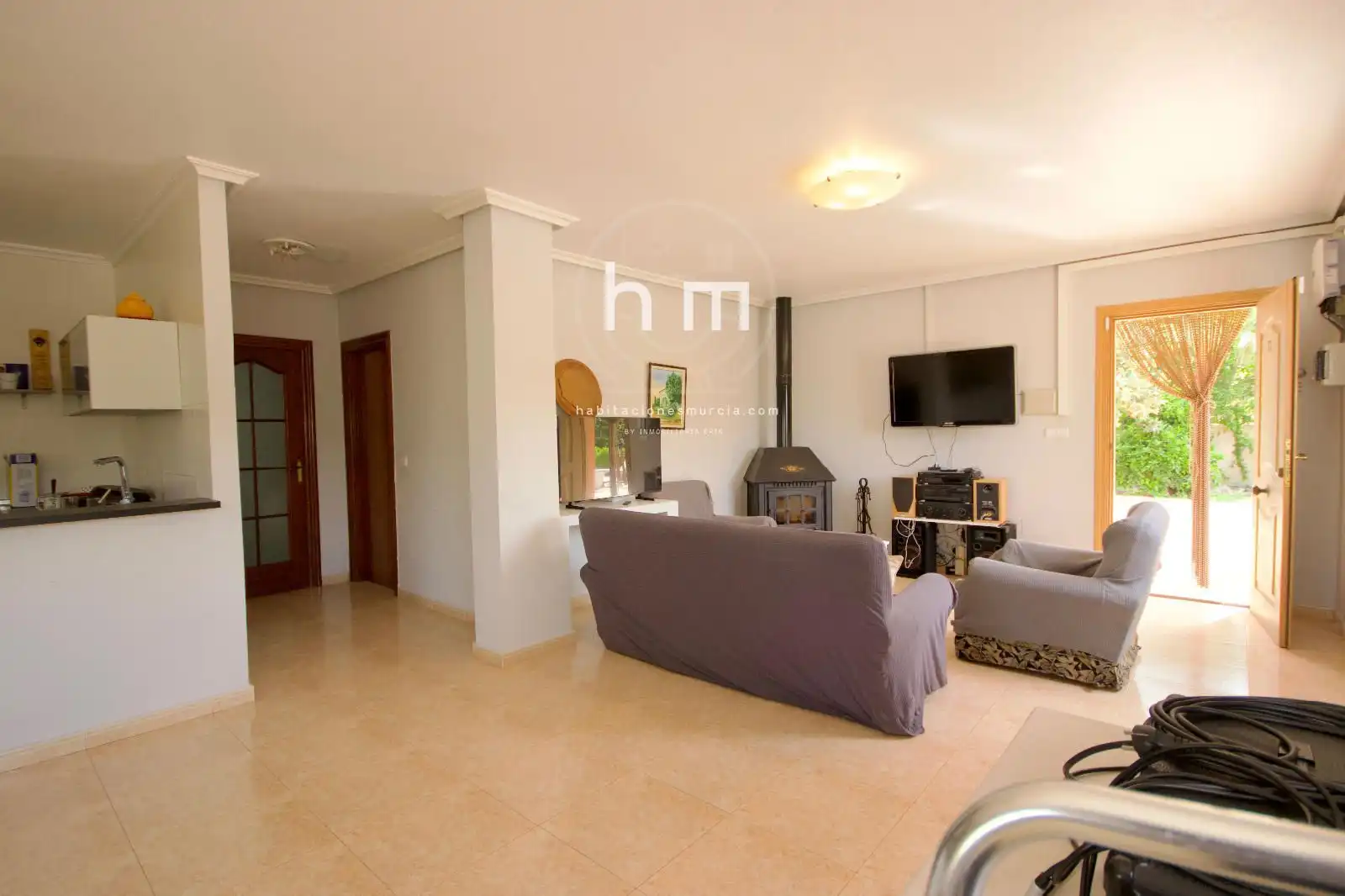 Living room of Houses for sale in Murcia  with Air Conditioner, Parquet flooring and Storage room