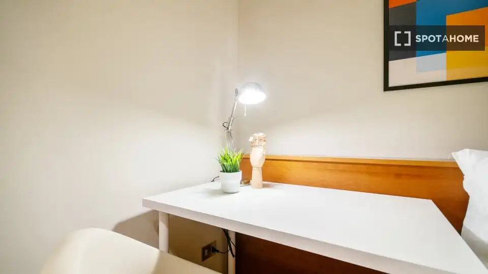 Habitación de Piso para compartir en Barcelona con Aire acondicionado, Calefacción y Amueblado