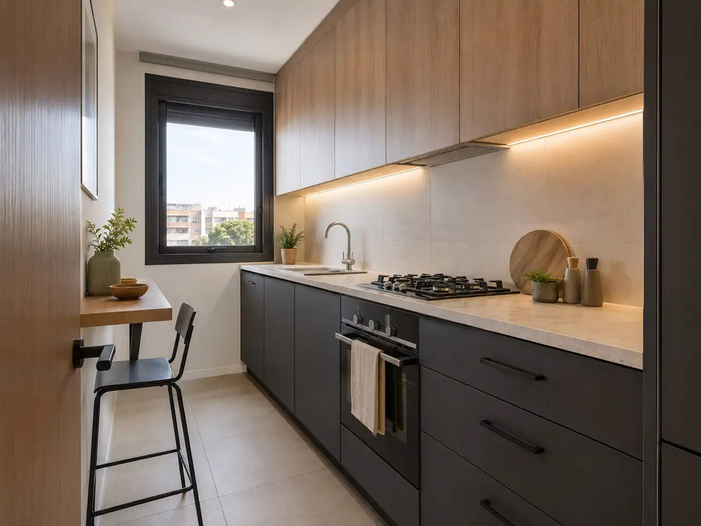 Cuina de Pis en venda en Badalona amb Parquet, Forn i Alarma