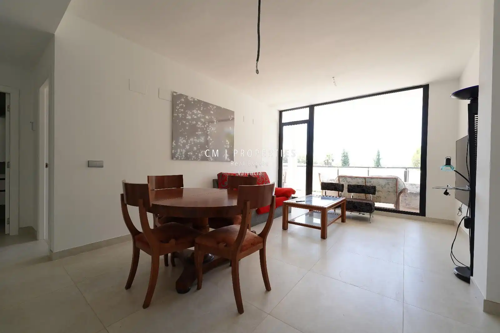 Sala de estar de Casa adosada de alquiler en Chiva con Aire acondicionado, Calefacción y Jardín privado