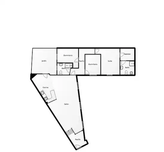 Wohnung zur Miete in Madrid mit Klimaanlage, Heizung und Privatgarten