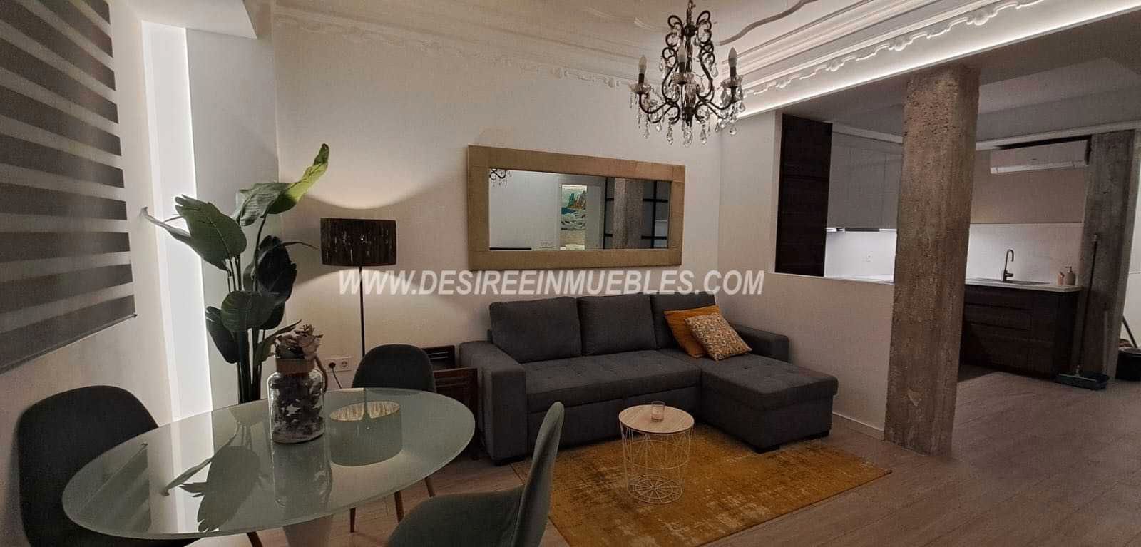 Living room of Flat to rent in  Valencia Capital  with Air Conditioner, Heating and Furnished