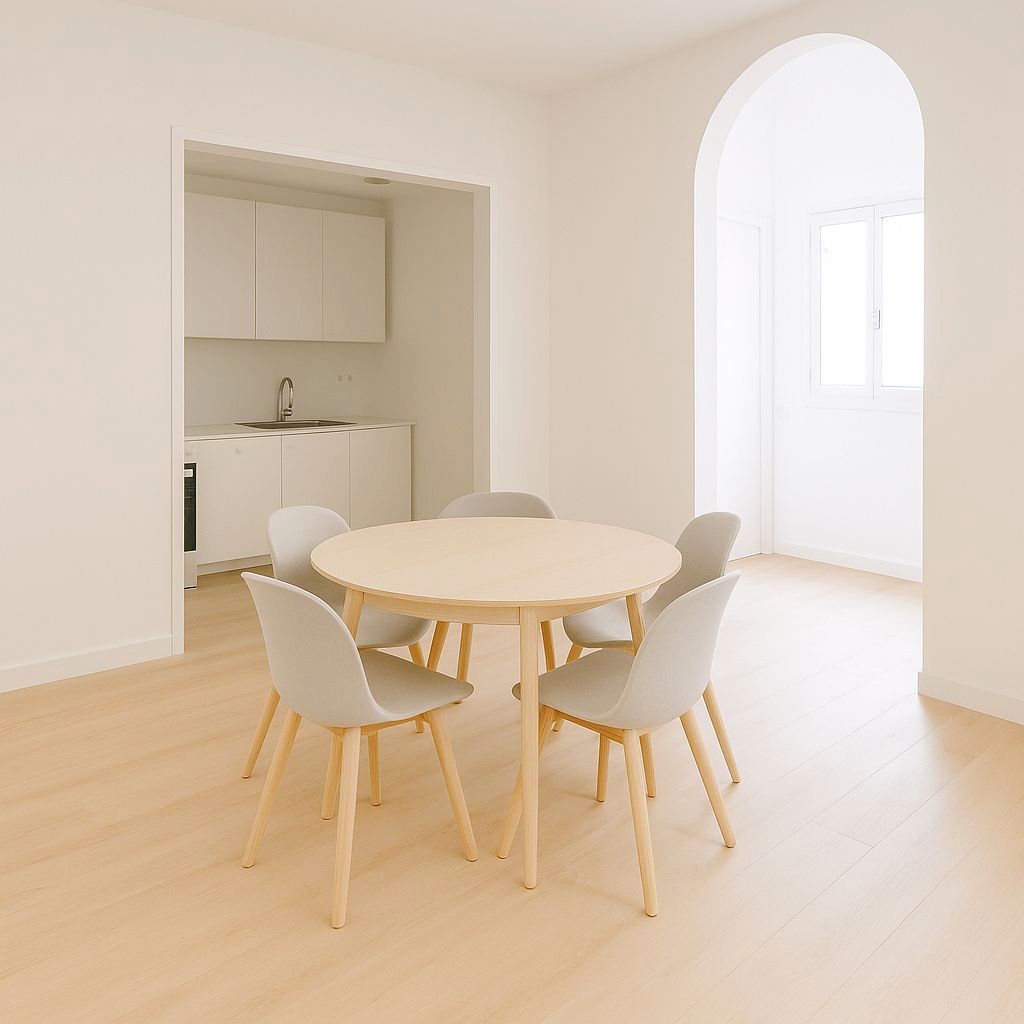 Menjador de Pis en venda en  Barcelona Capital amb Balcó