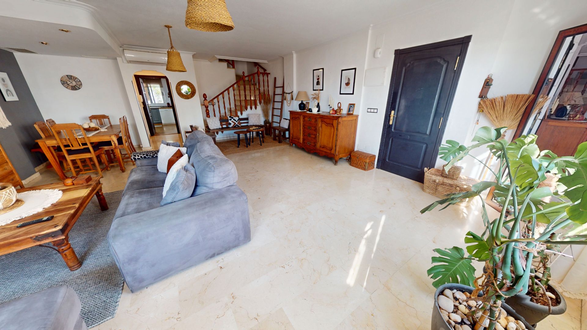 Living room of Single-family semi-detached for sale in El Campello  with Air Conditioner, Storage room and Furnished
