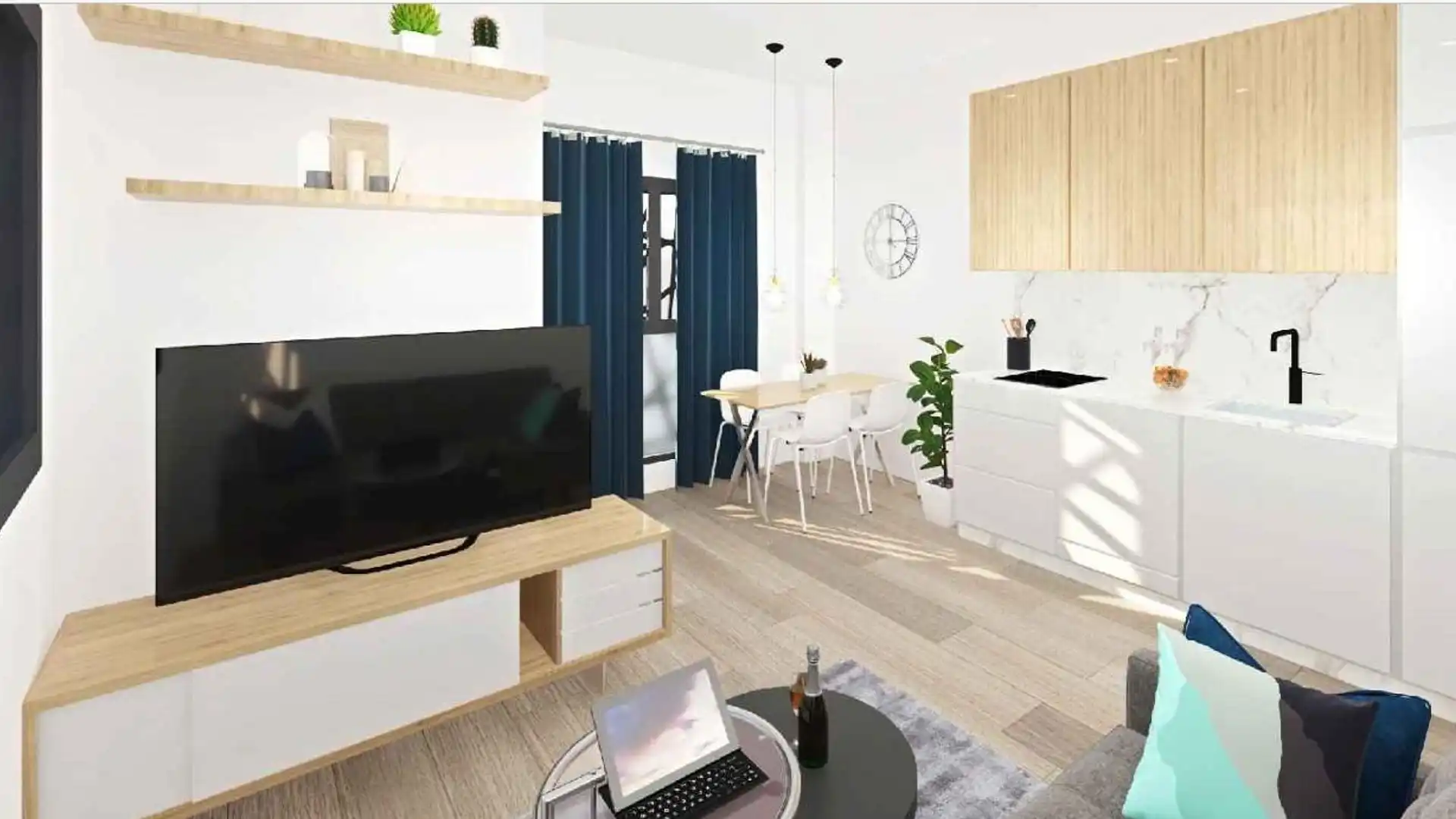 Living room of Apartments for sale in  Murcia Capital  with Furnished