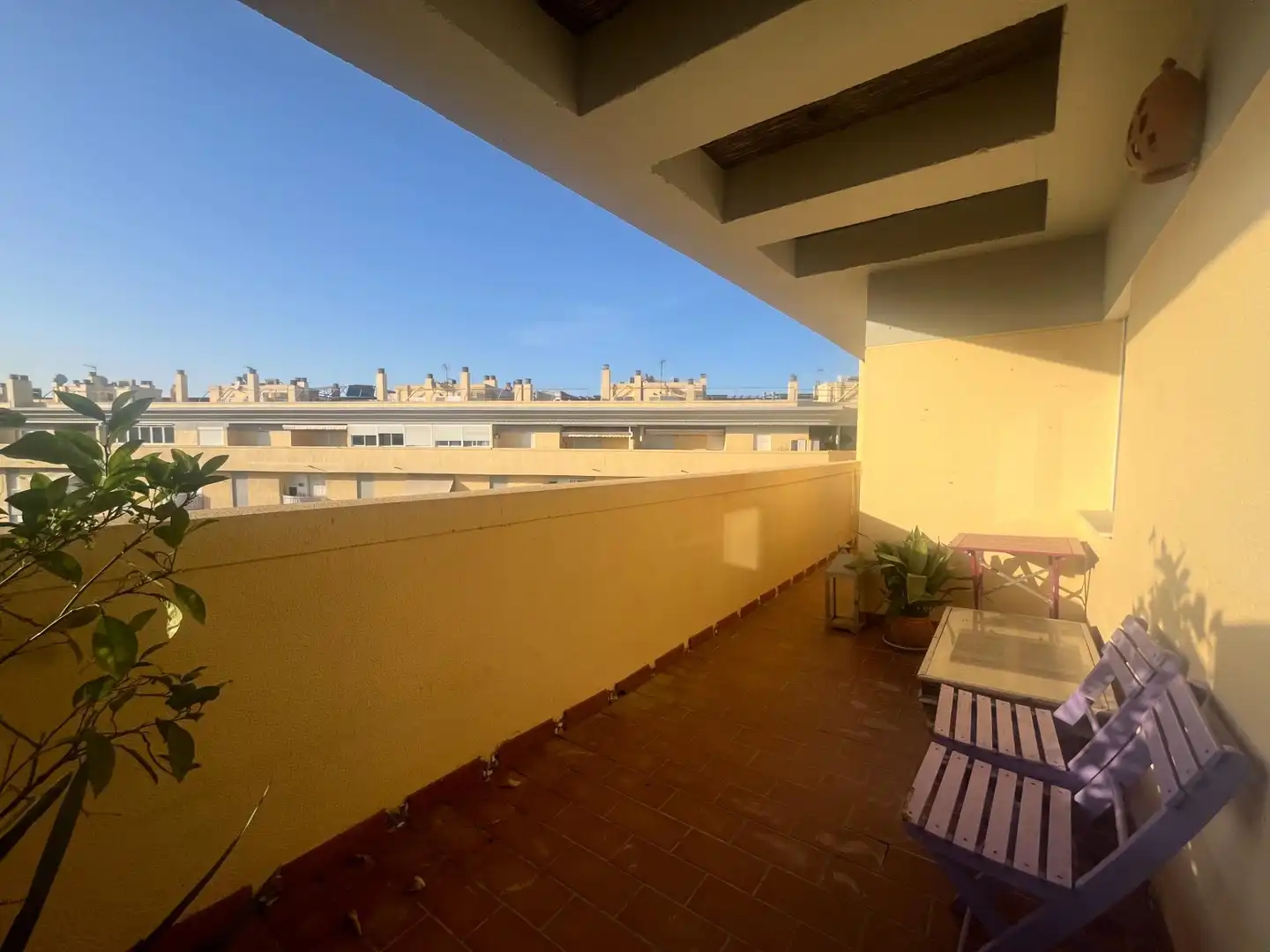 Terrasse von Dachboden zum Verkauf in Jerez de la Frontera mit Klimaanlage, Privatgarten und Terrasse