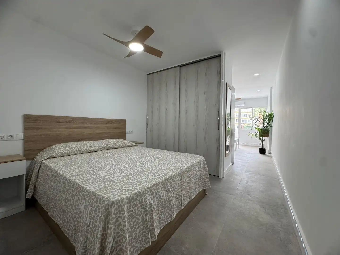Schlafzimmer von Wohnung zur Miete in San Bartolomé de Tirajana mit Klimaanlage und Terrasse