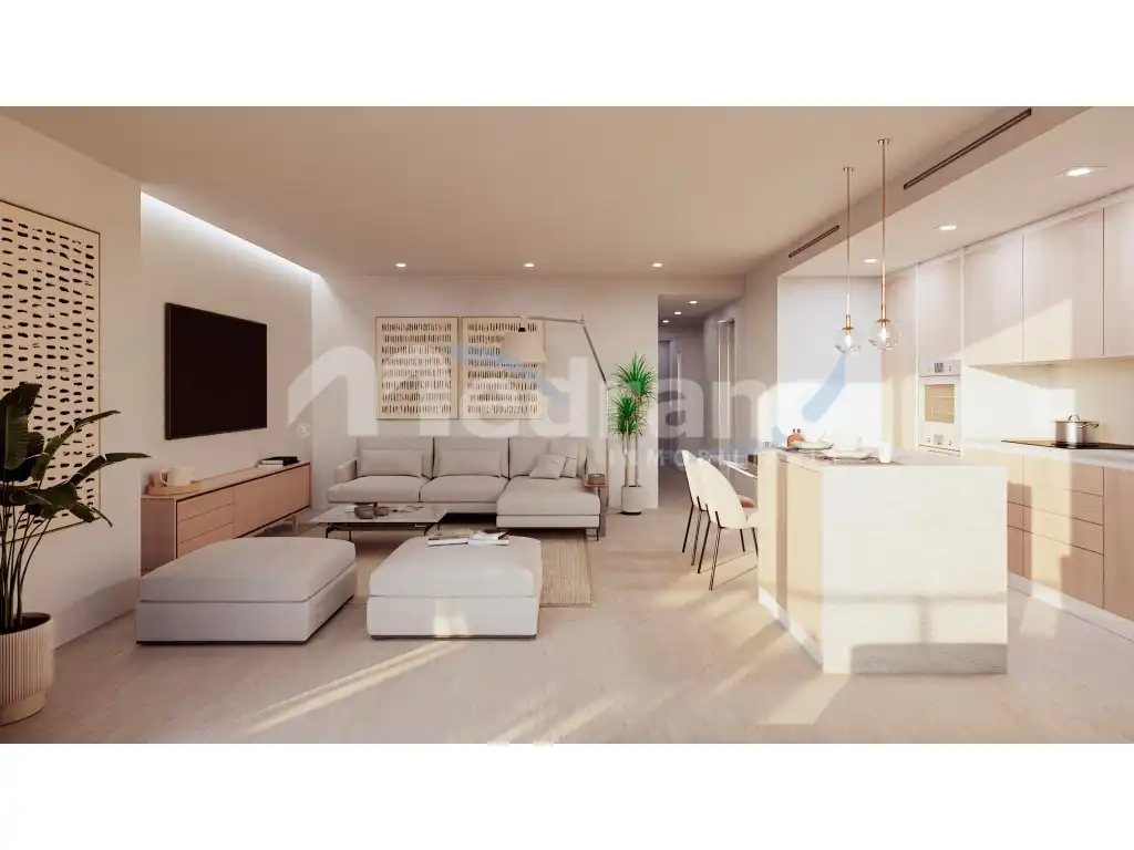 Sala d'estar de Casa o xalet en venda en Finestrat amb Aire condicionat, Jardí privat i Terrassa