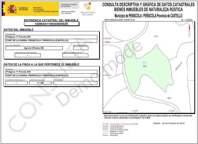 Terreny en venda en Peñíscola / Peníscola