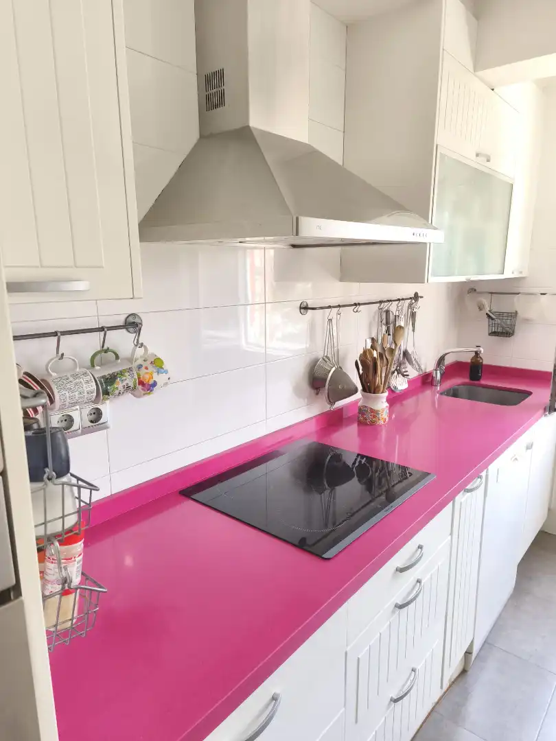 Kitchen of Flat for sale in Gijón   with Heating, Oven and Washing machine