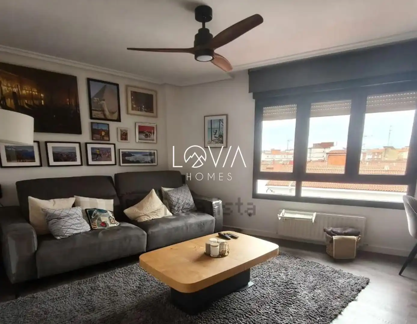 Living room of Flat for sale in Gijón   with Heating, Storage room and Furnished