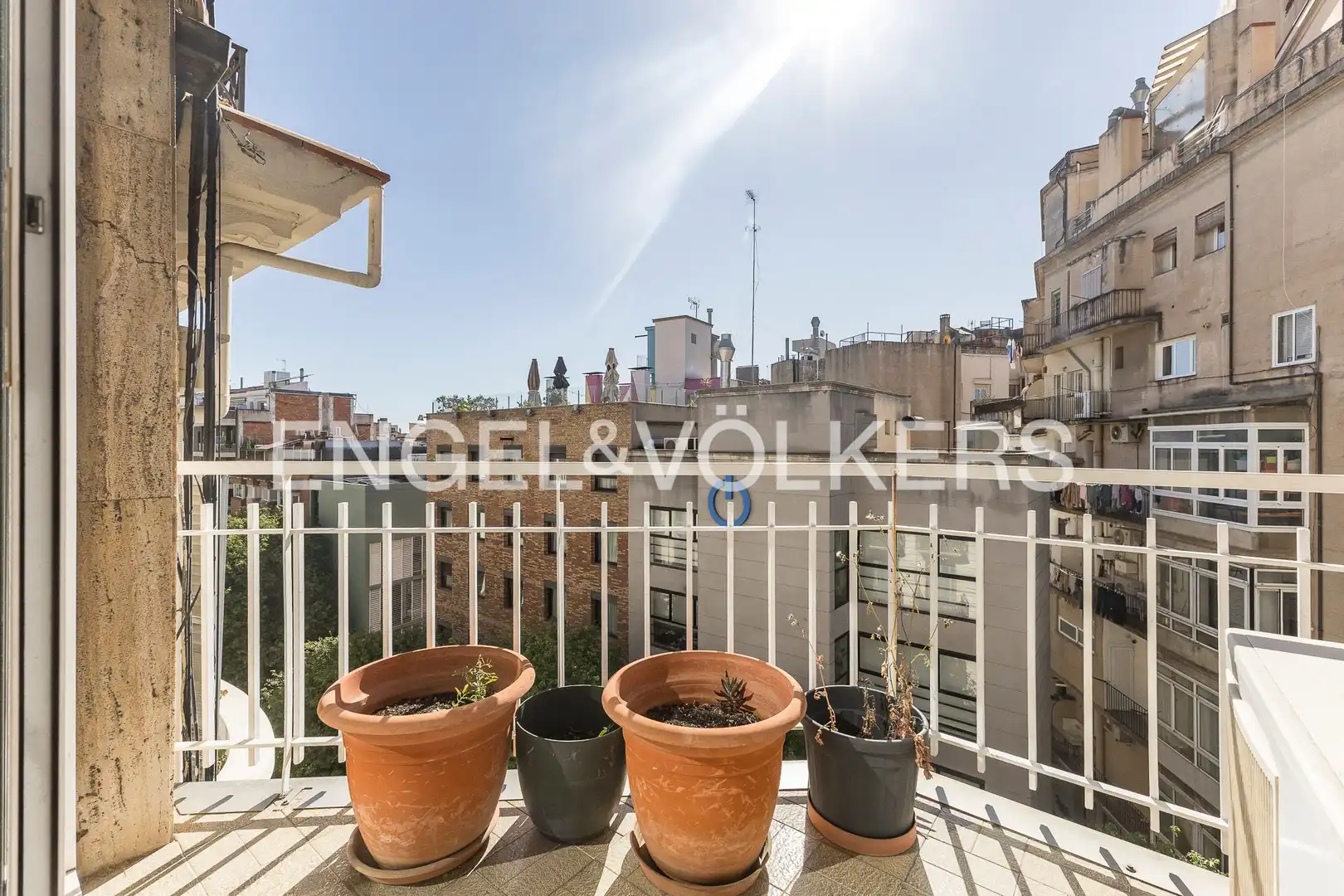 Terraza de Piso de alquiler en Barcelona con Aire acondicionado, Calefacción y Parquet