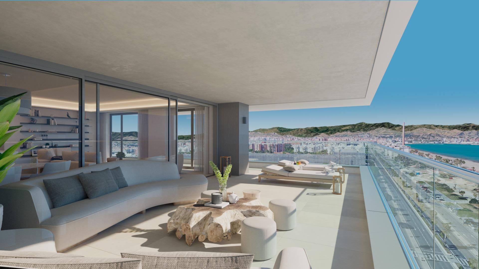 Terrace of Flat for sale in Málaga Capital  with Air Conditioner, Heating and Private garden
