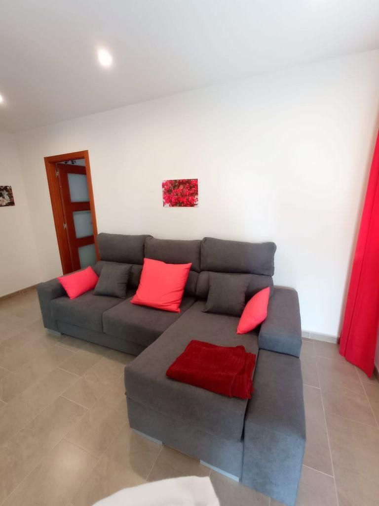 Living room of Flat to rent in Roquetas de Mar  with Heating, Terrace and Furnished