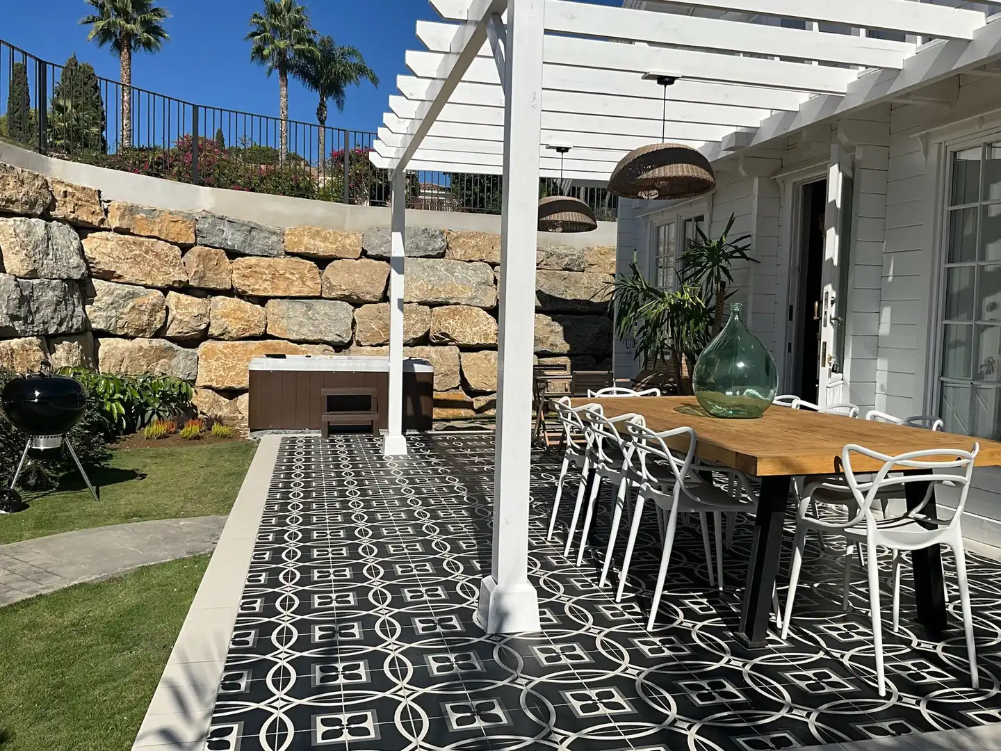 Terrassa de Casa o xalet de lloguer en Benahavís amb Aire condicionat, Calefacció i Jardí privat