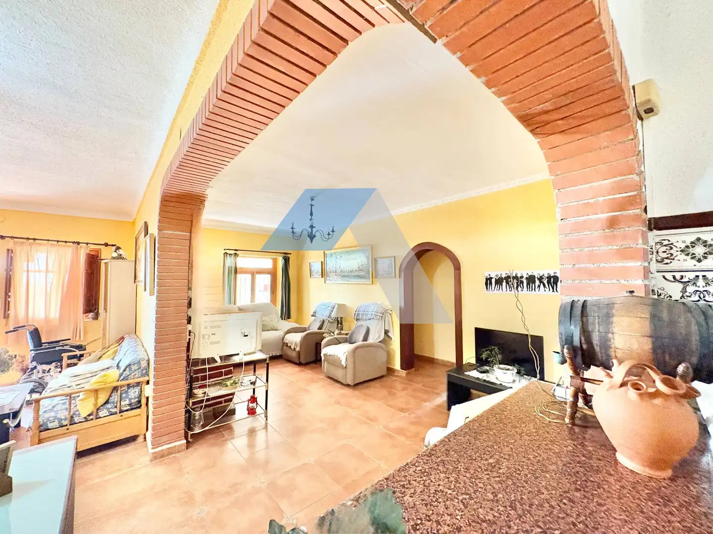 Sala d'estar de Casa o xalet en venda en Mutxamel amb Jardí privat