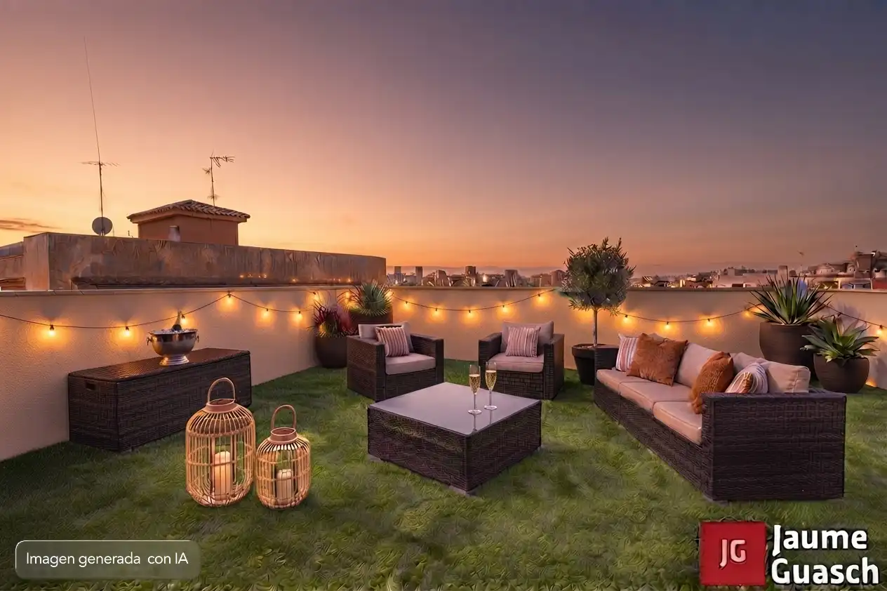 Terraza de Ático en venta en Torredembarra con Aire acondicionado, Calefacción y Parquet
