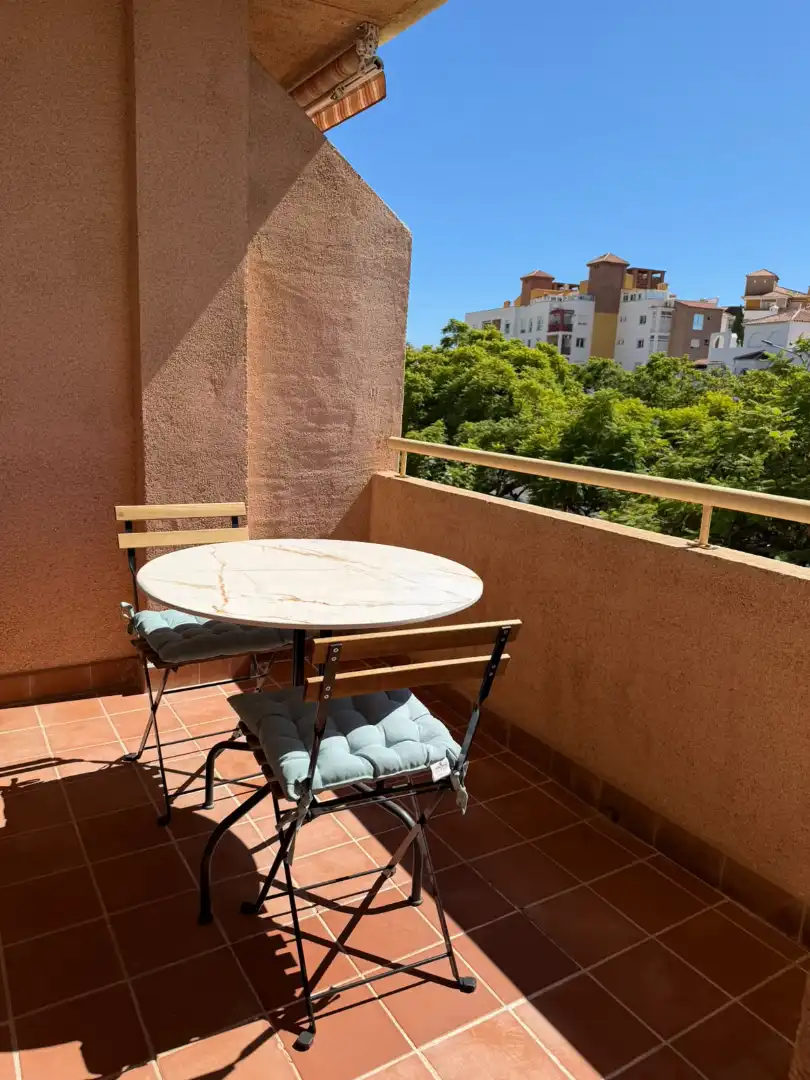Terrace of Flat for rent in Benalmádena  with Air Conditioner, Terrace and Furnished