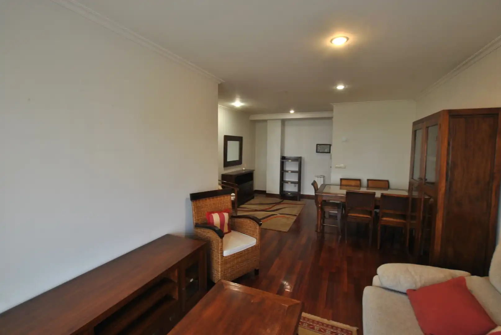 Living room of Flat for sale in Vigo   with Heating, Private garden and Parquet flooring