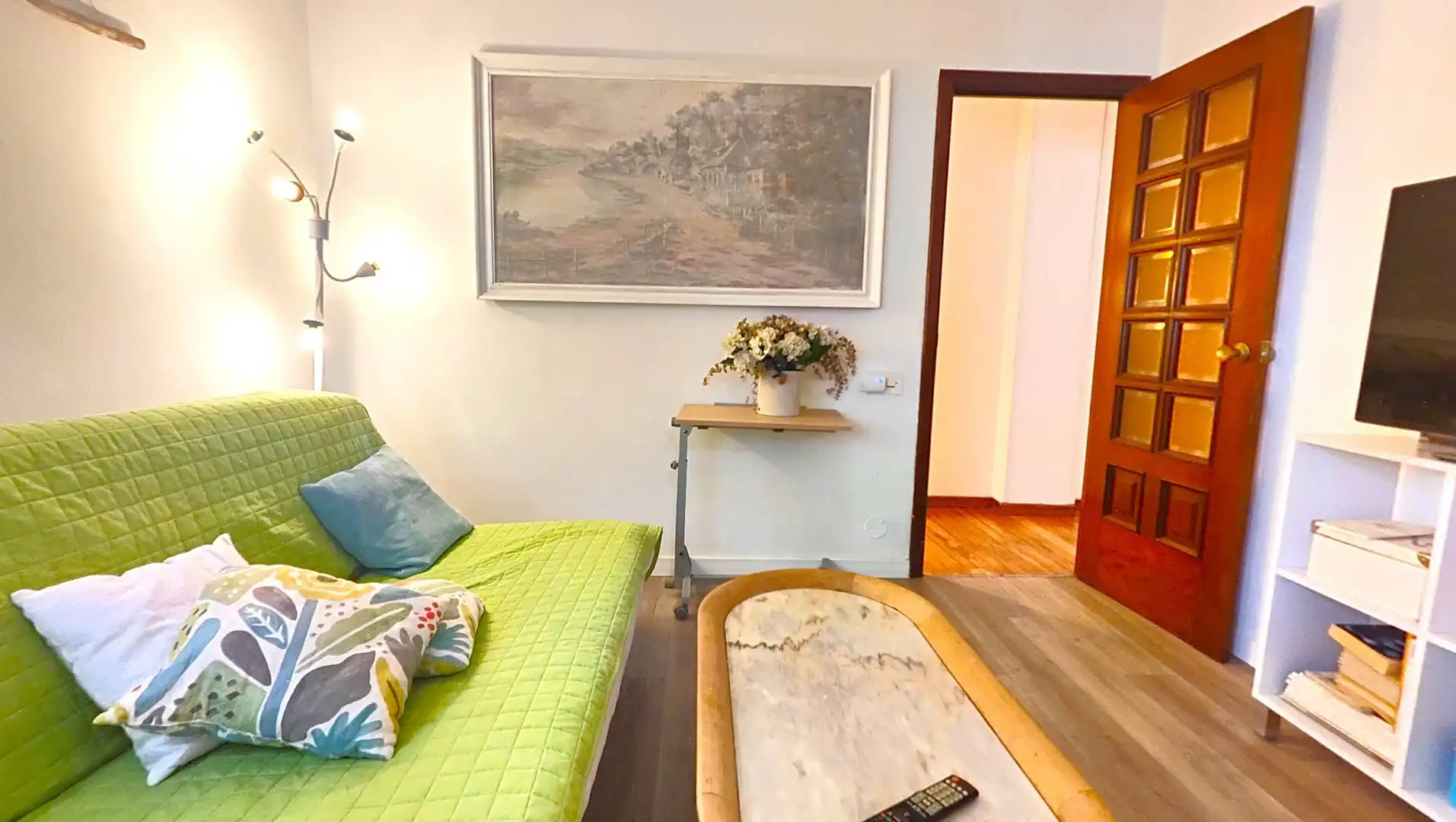 Sala de estar de Piso en venta en Santiago de Compostela  con Trastero y Amueblado