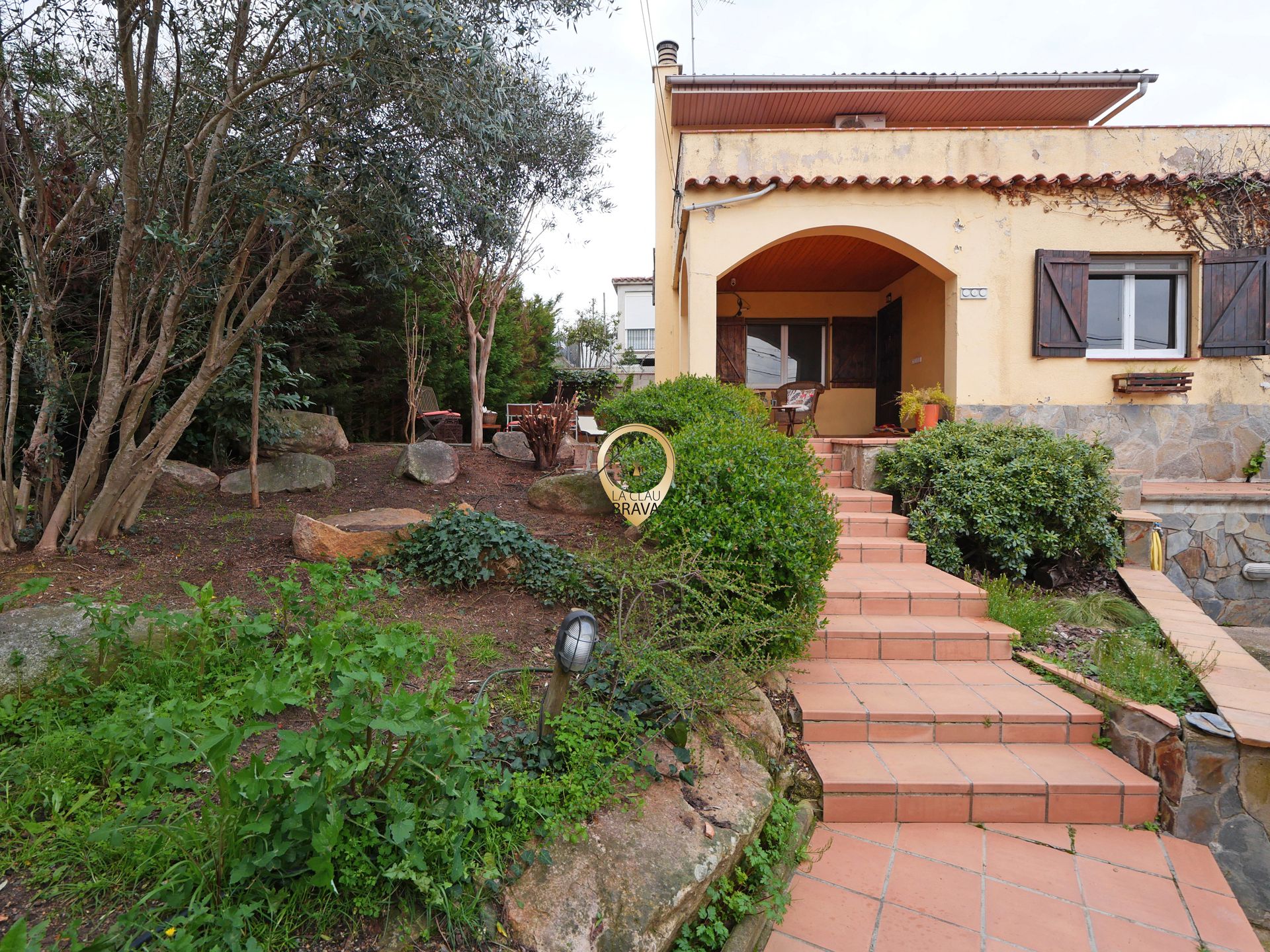 Garden of Houses for sale in Santa Coloma de Farners  with Air Conditioner, Heating and Private garden