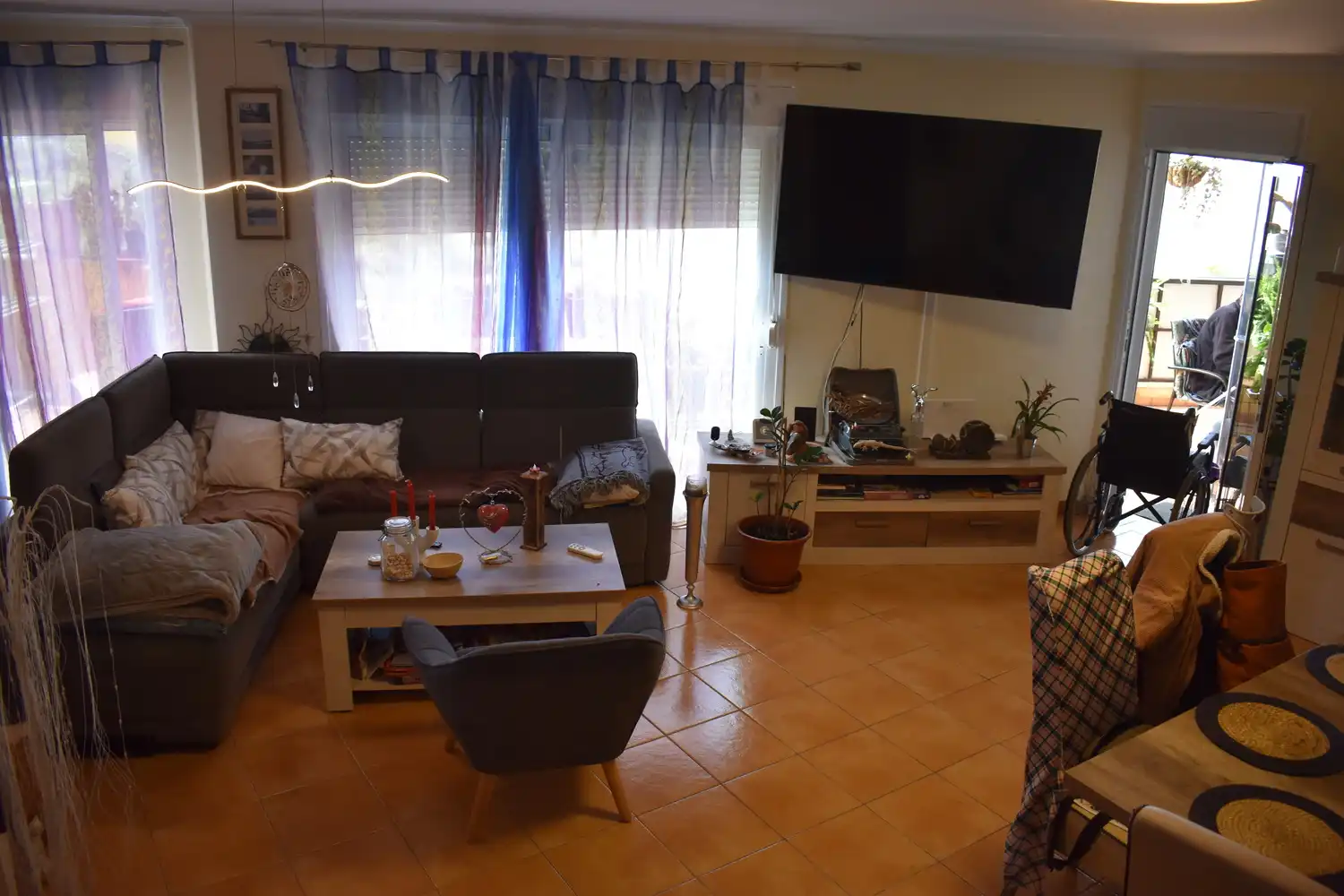 Wohnzimmer von Maisonette zum Verkauf in Adeje mit Klimaanlage, Heizung und Terrasse