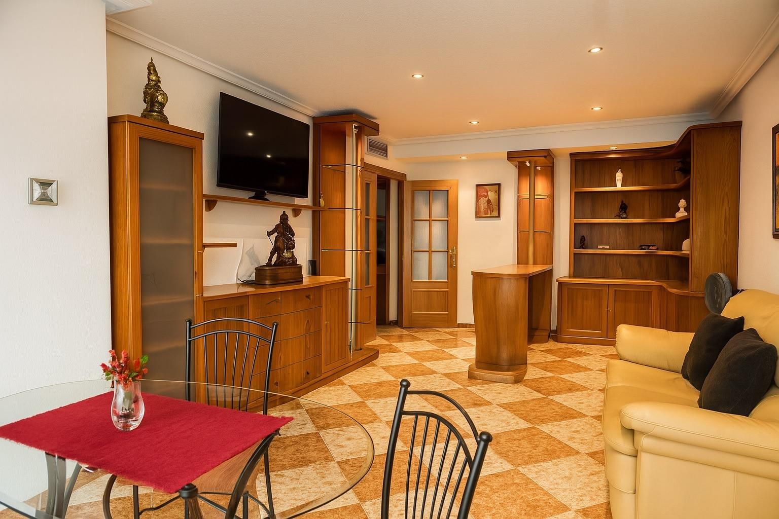 Sala d'estar de Pis en venda en  Murcia Capital amb Aire condicionat, Calefacció i Jardí privat