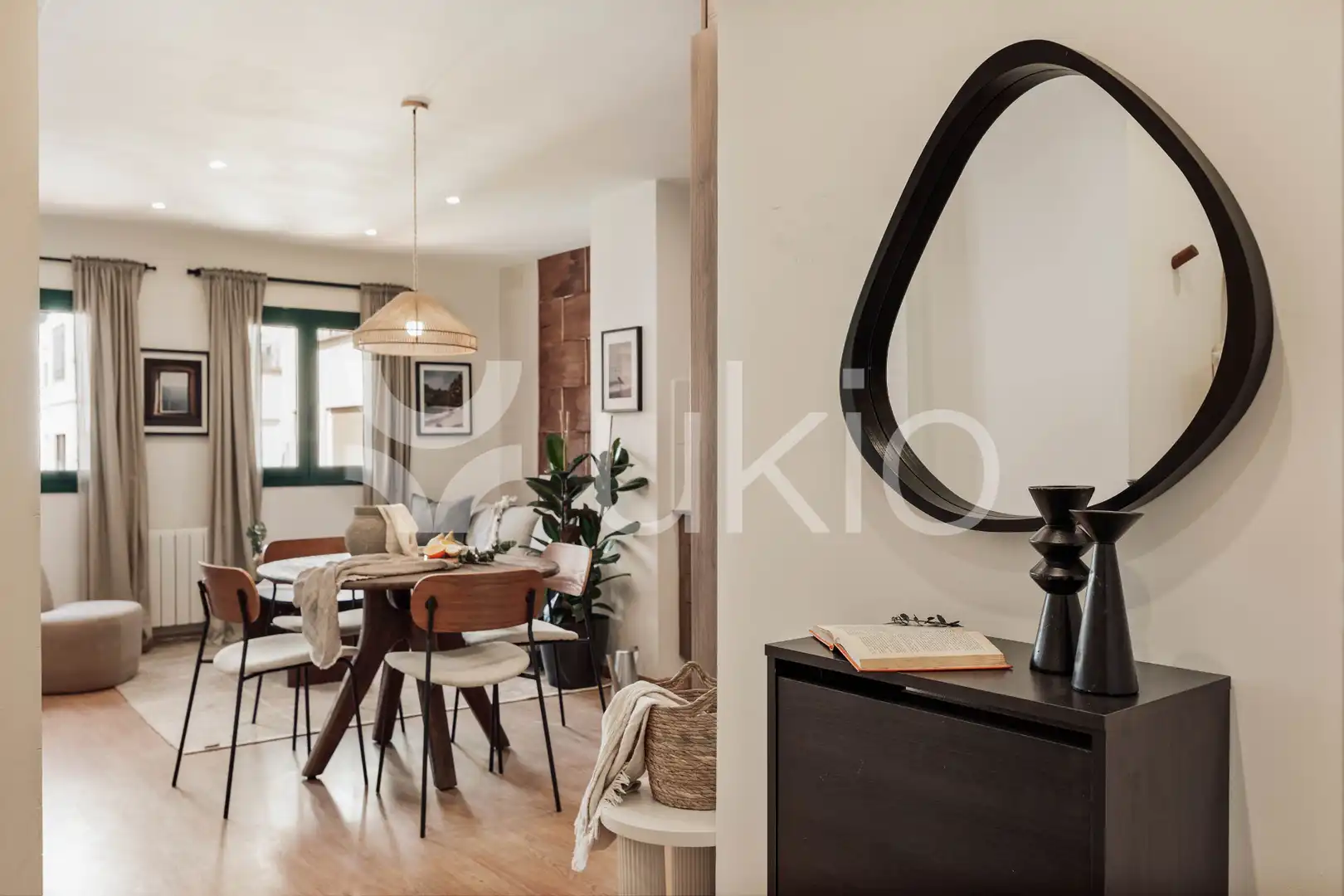 Sala d'estar de Apartament de lloguer en Barcelona amb Aire condicionat, Calefacció i Moblat