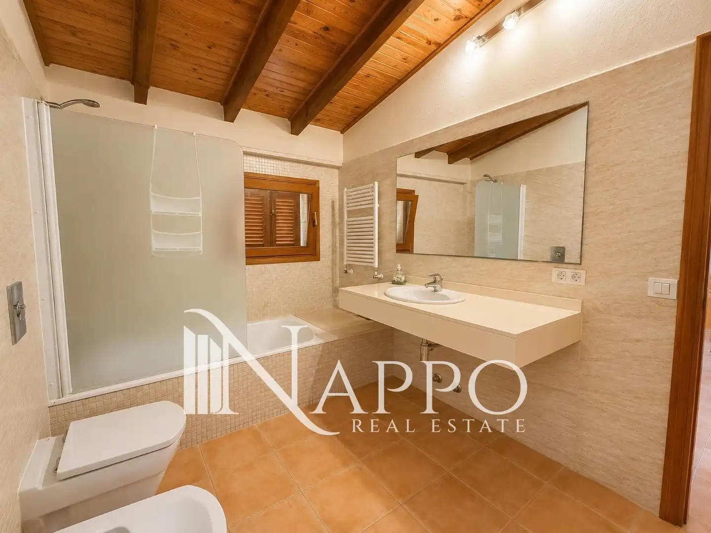 Baño de Casa o chalet en venta en Pollença con Aire acondicionado, Calefacción y Piscina