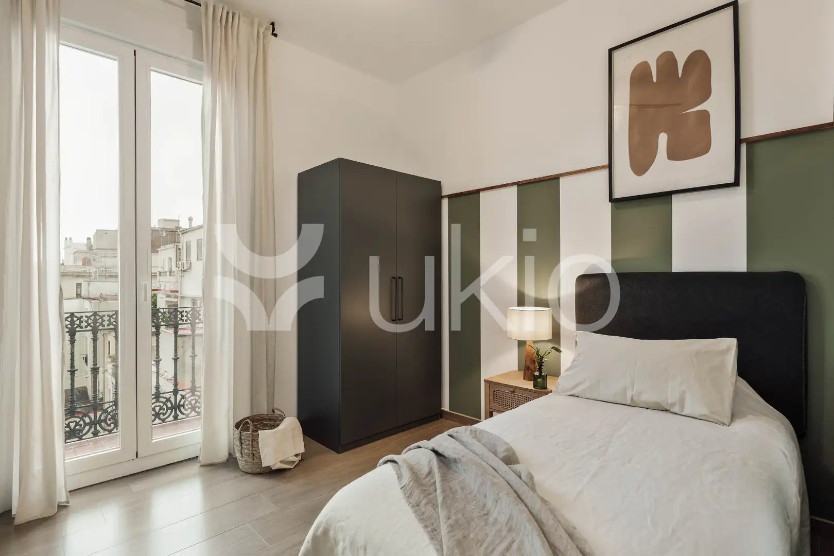 Bedroom of Apartments for rent in Barcelona  with Air Conditioner, Heating and Furnished