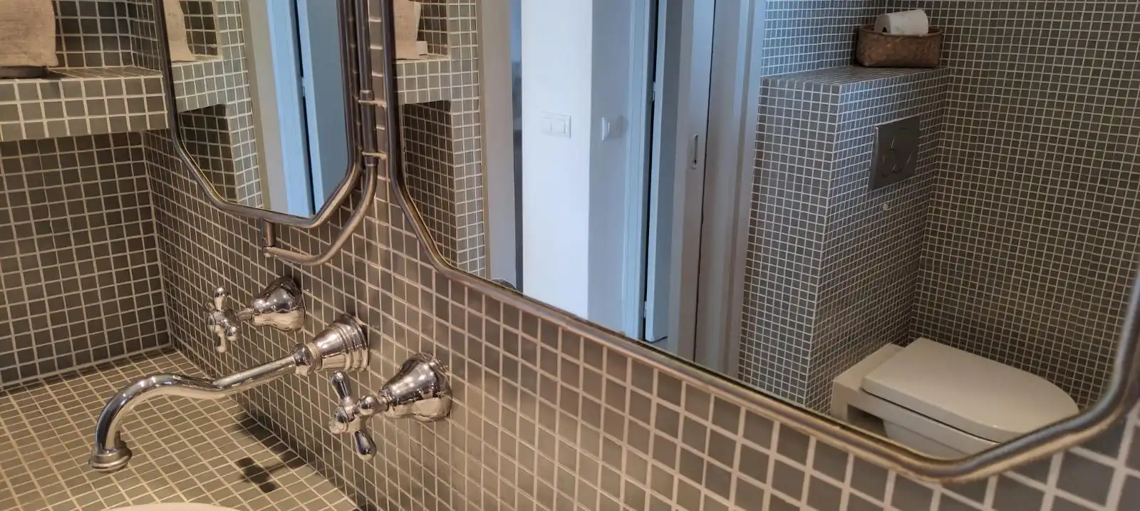 Badezimmer von Dachboden zum Verkauf in Palafrugell mit Klimaanlage, Heizung und Terrasse