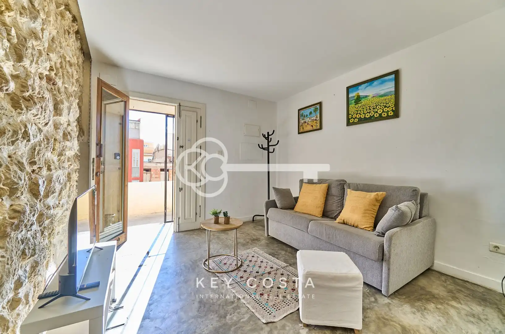 Wohnzimmer von Maisonette zum Verkauf in Alicante / Alacant mit Klimaanlage